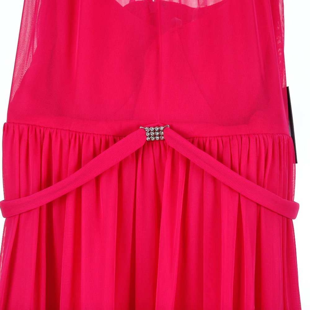 Marina Fuchsia Hi-Lo Ball Gown Dress Size 6 NWT - Picture 4 of 8